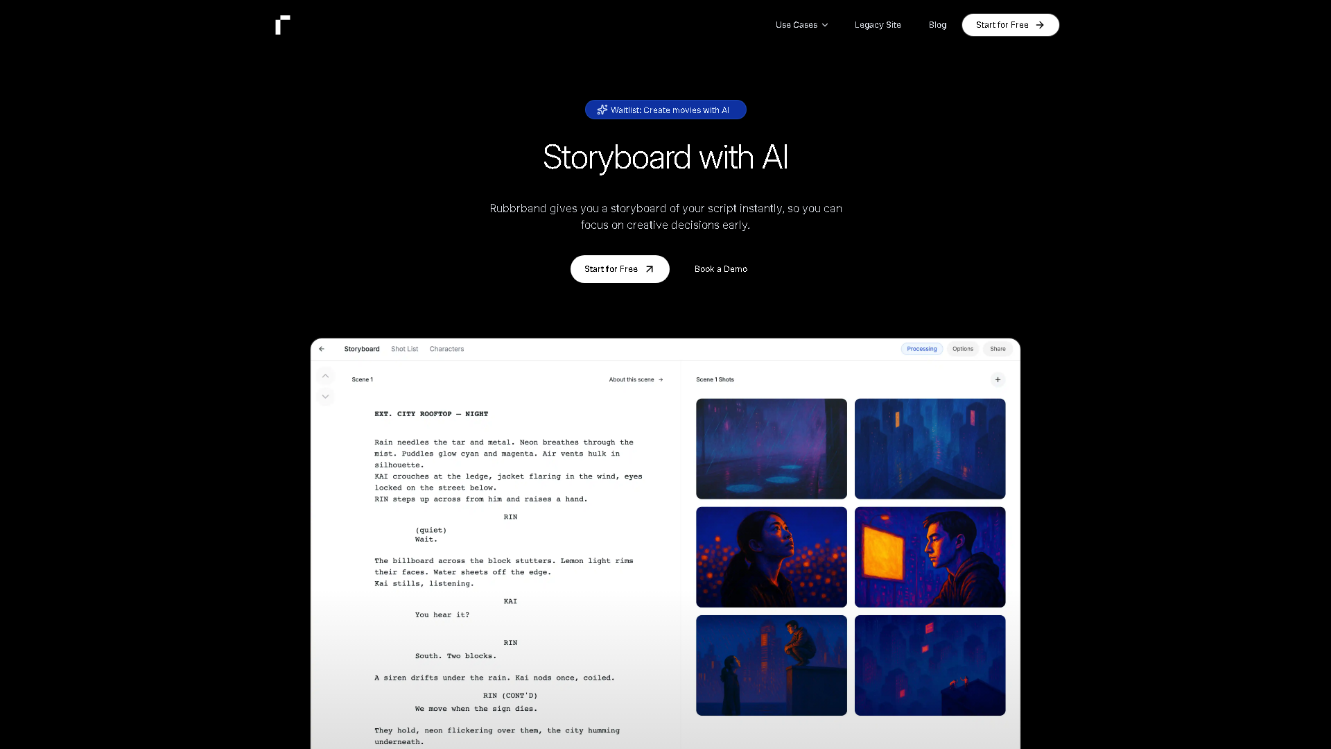 Rubbrband Interface Screenshot - Art & Creative Design Tool