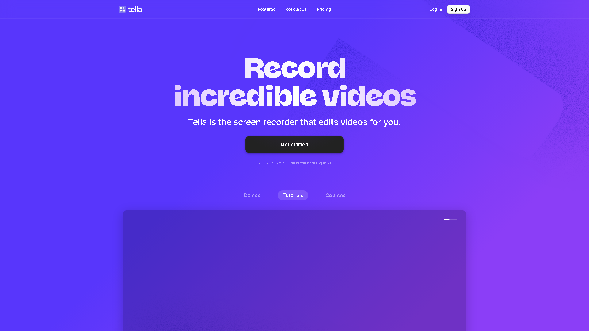 Tella Interface Screenshot - Voice Generation & Conversion Tool