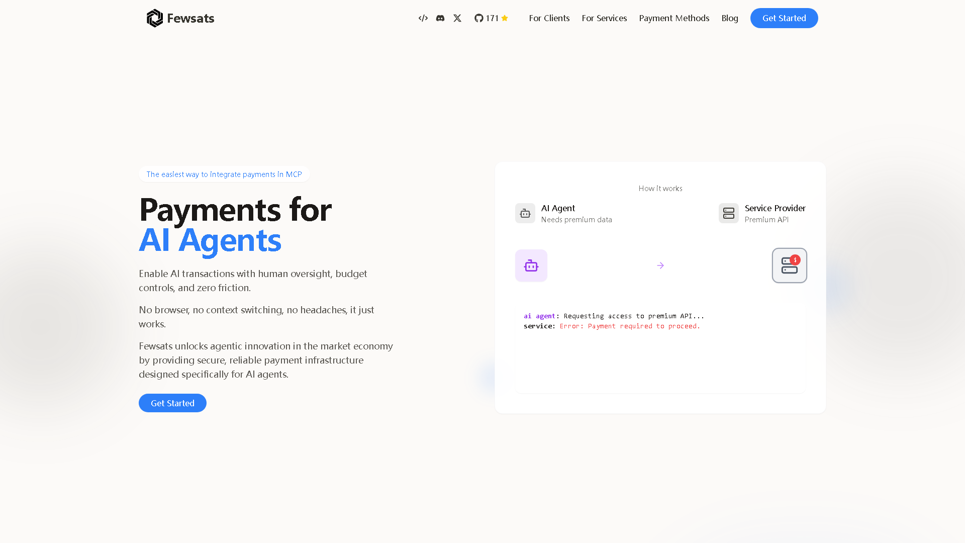 Fewsats Interface Screenshot - Business Research Tool