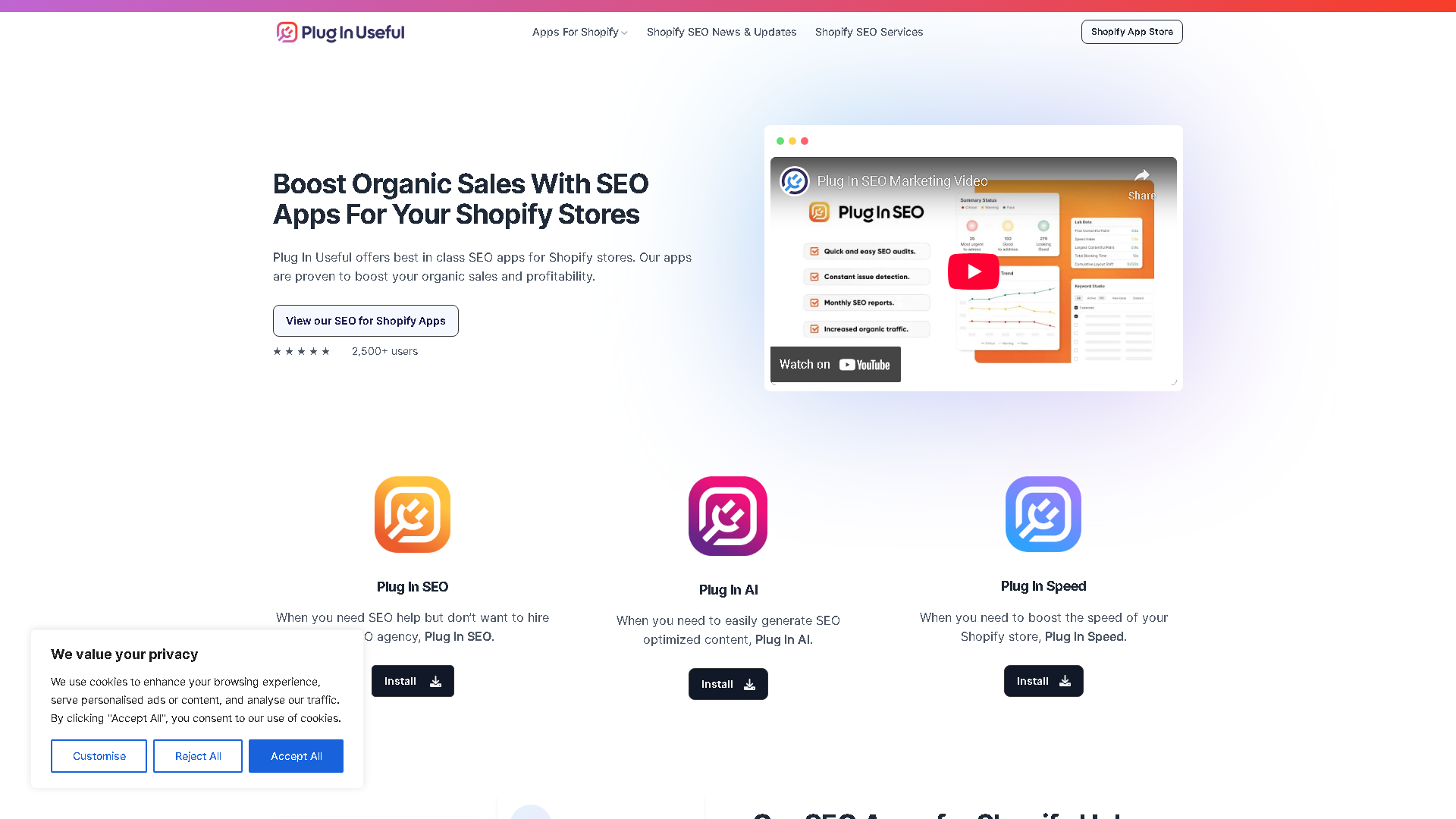 Plug In Useful Interface Screenshot - Writing & Editing Tool