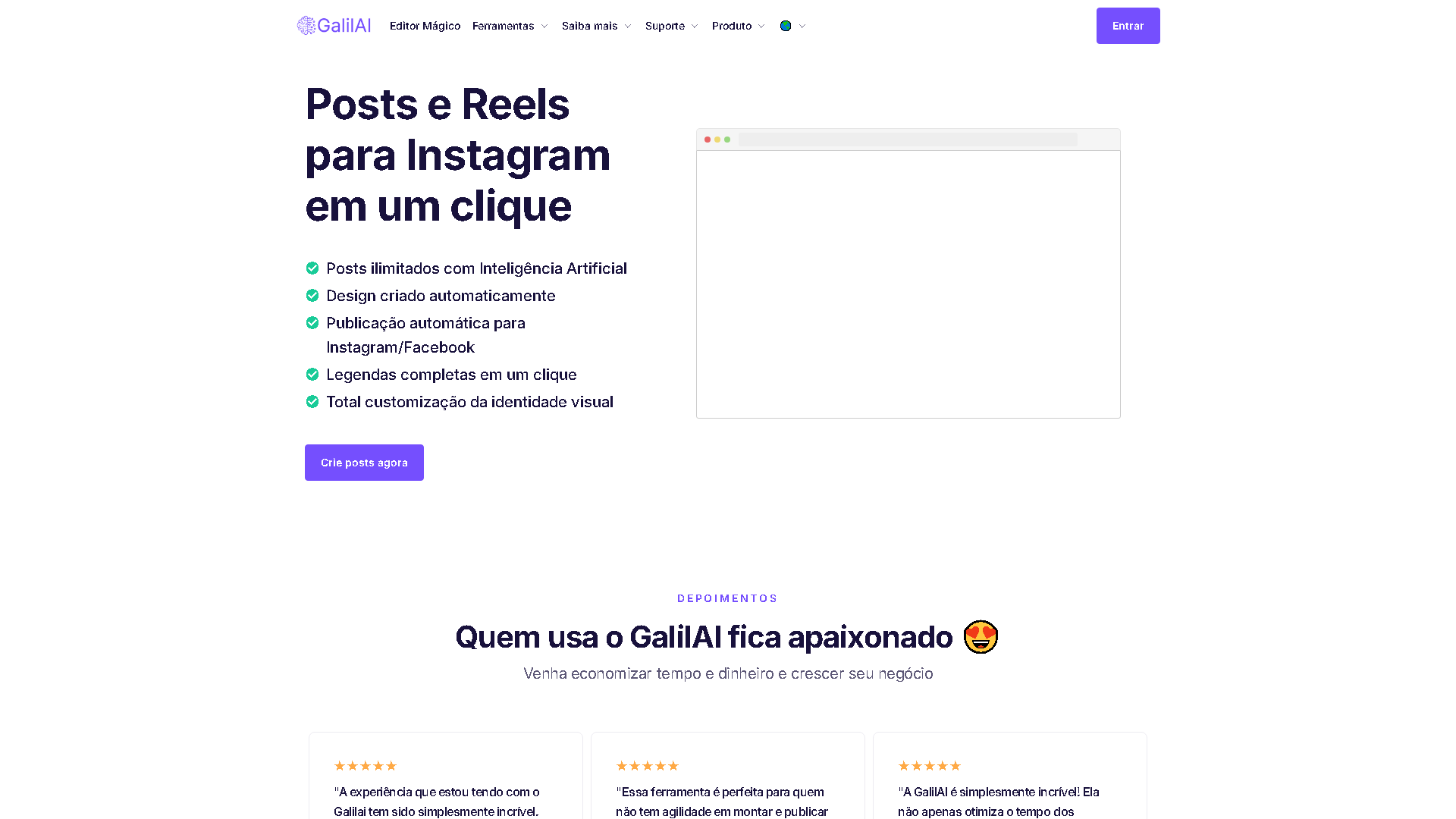 GalilAI Interface Screenshot - Writing & Editing Tool