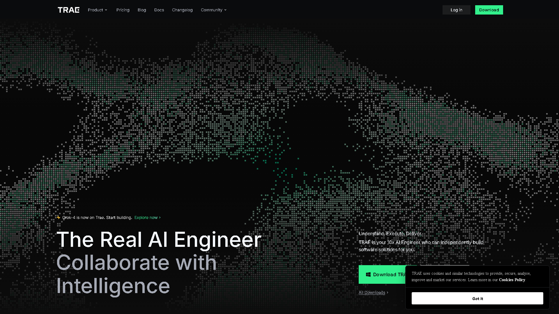 Trae Interface Screenshot - Coding & Development Tool