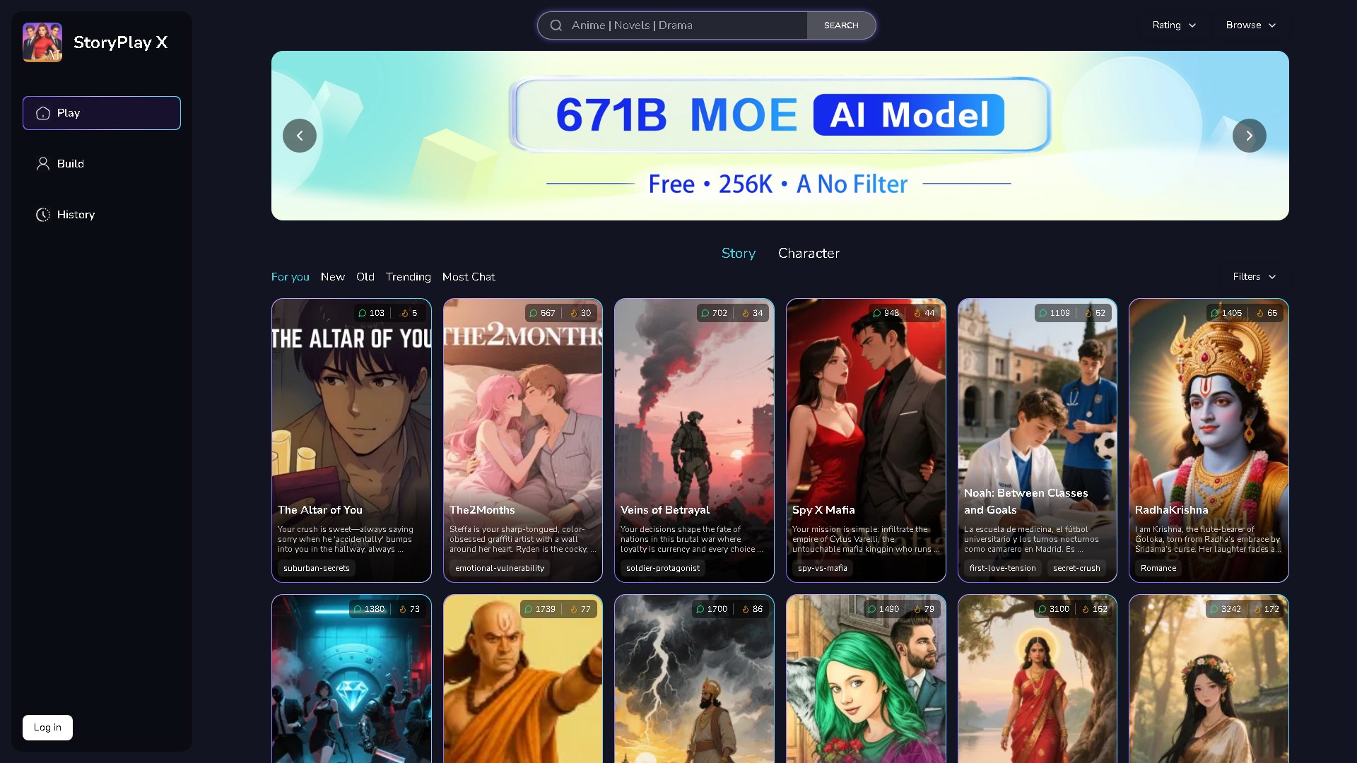 IFNovels Interface Screenshot - Writing & Editing Tool