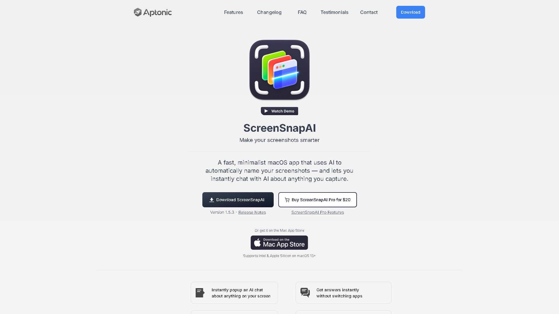 ScreenSnapAI Interface Screenshot - Writing & Editing Tool