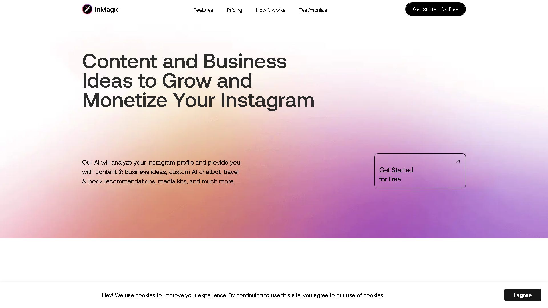 InMagic Interface Screenshot - Social Media Tool