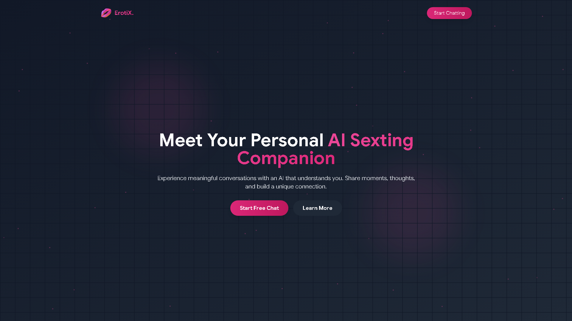 ErotiX Interface Screenshot - Chatbots & Assistants Tool