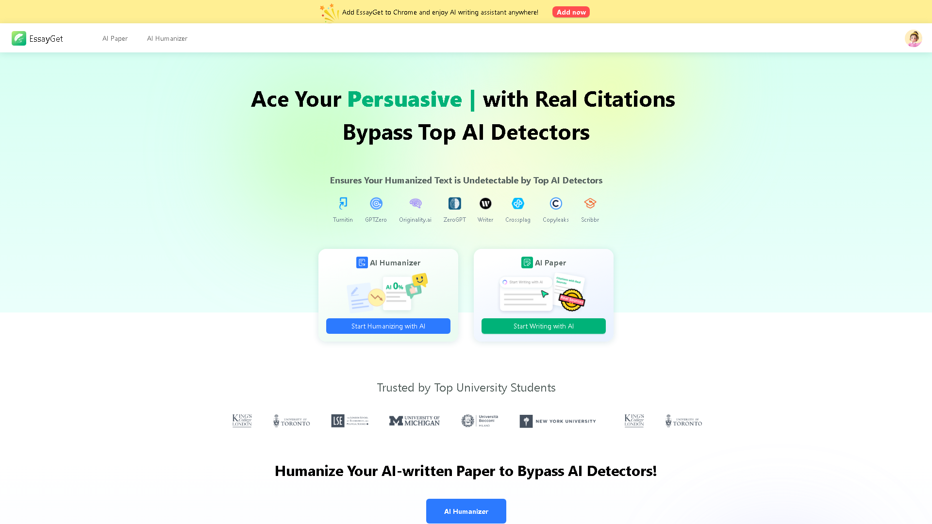 Essayget Interface Screenshot - Writing & Editing Tool