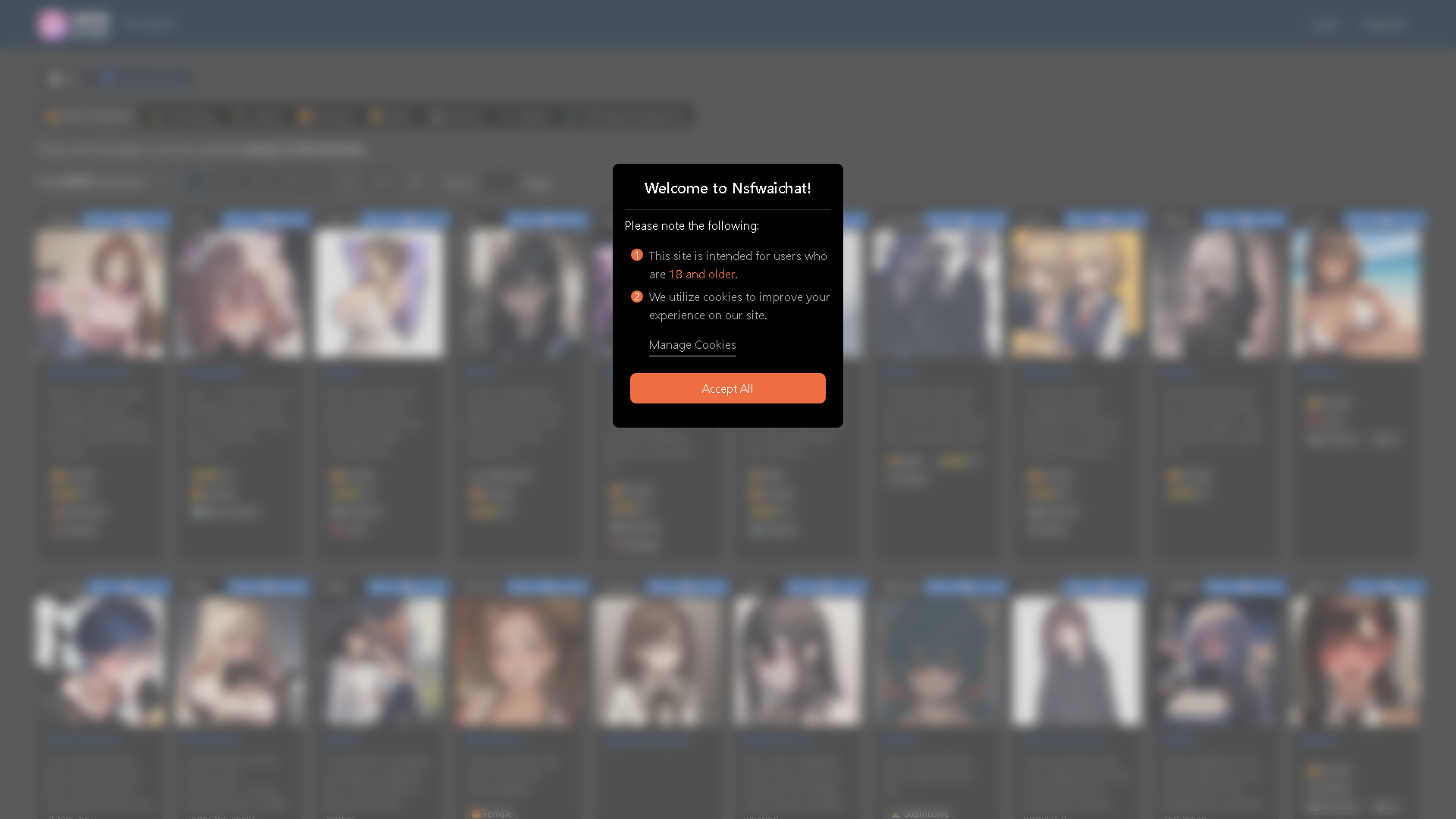 NSFW AI Chat Interface Screenshot - Chatbots & Assistants Tool