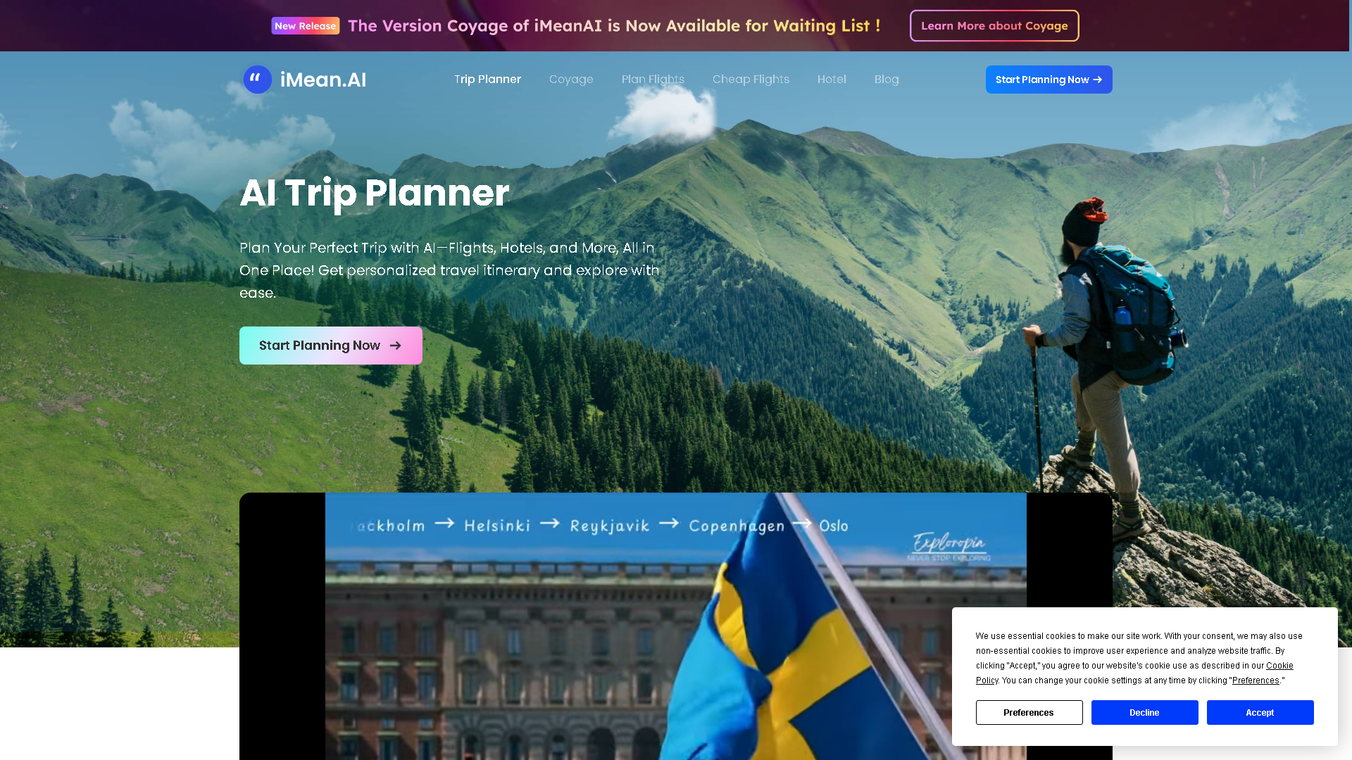 iMean Interface Screenshot - Daily Life Tool
