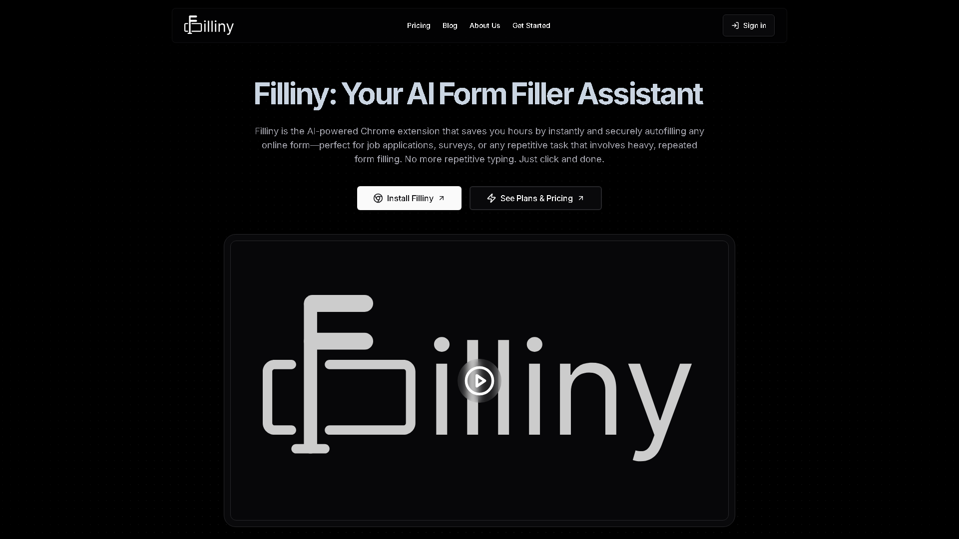 Filliny Interface Screenshot - Office & Productivity Tool
