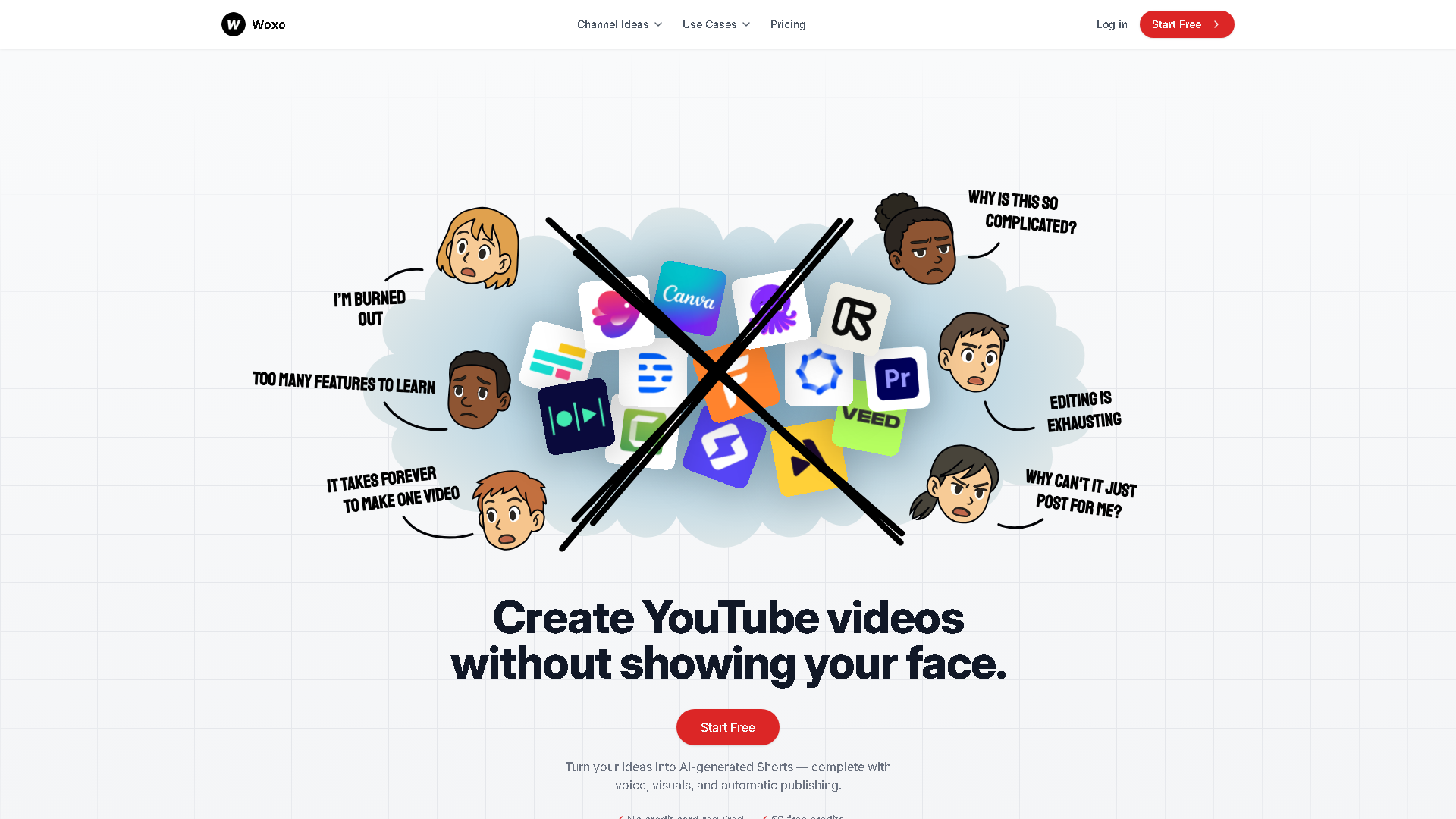 WOXO Interface Screenshot - Video & Animation Tool