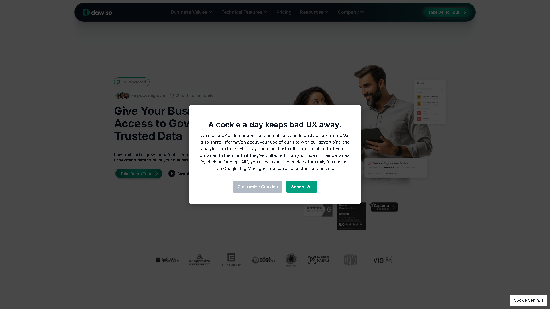 Dawiso Interface Screenshot - Legal & Finance Tool
