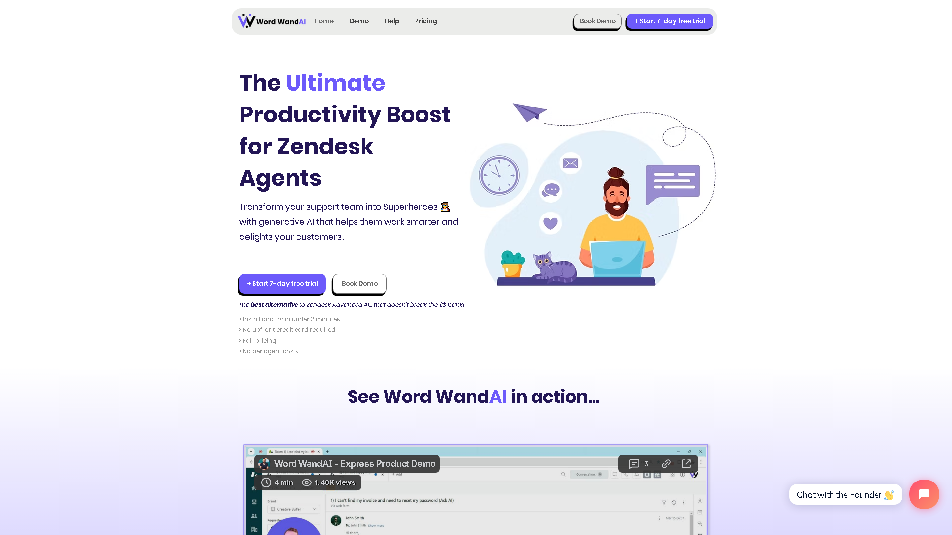 Word WandAI Interface Screenshot - Marketing & SEO Tool