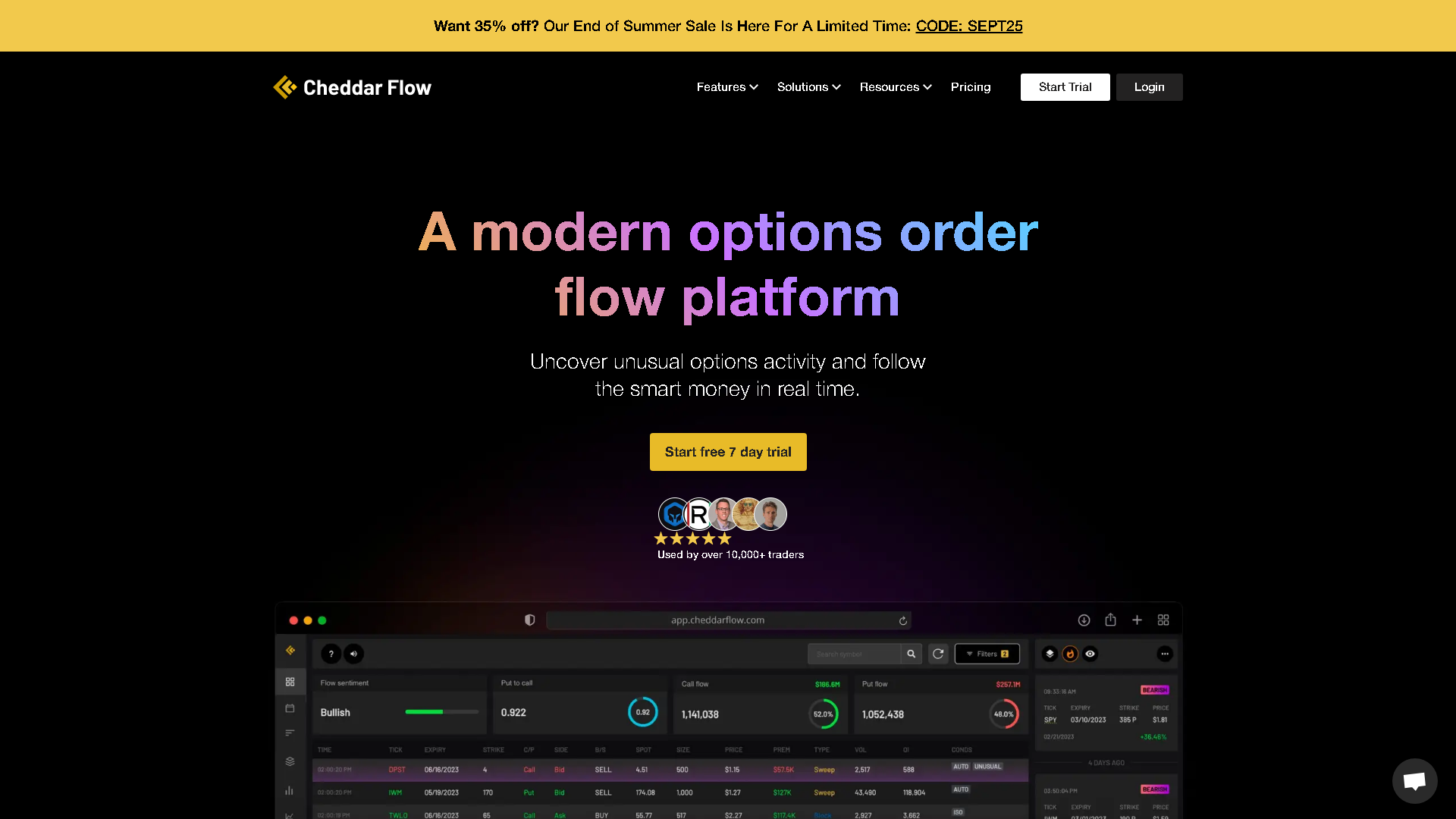 Cheddar Flow Interface Screenshot - Legal & Finance Tool