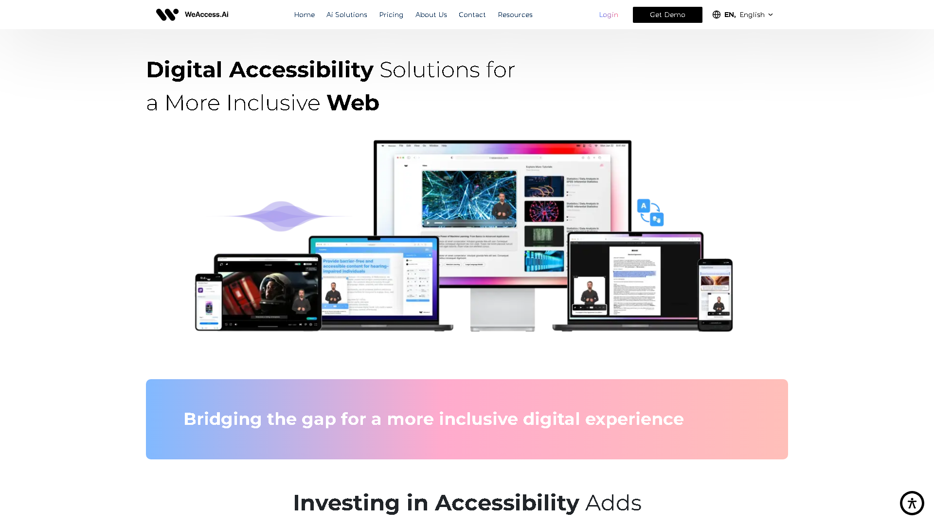 WeAccess.Ai Interface Screenshot - Writing & Editing Tool