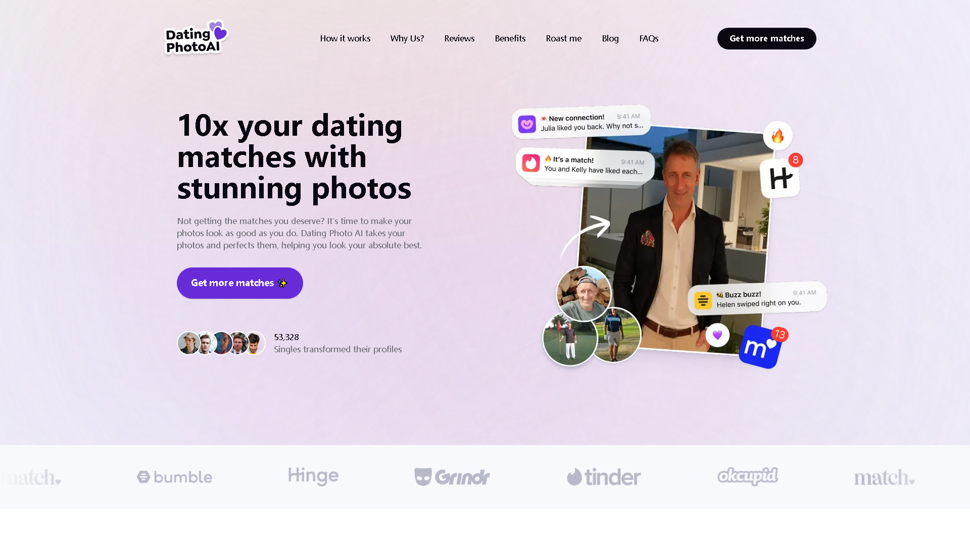 Dating Photo AI Interface Screenshot - Image & Design Tool