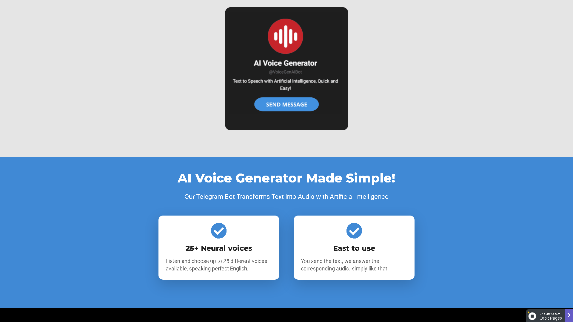 AI Voice Generator Interface Screenshot - Voice Generation & Conversion Tool