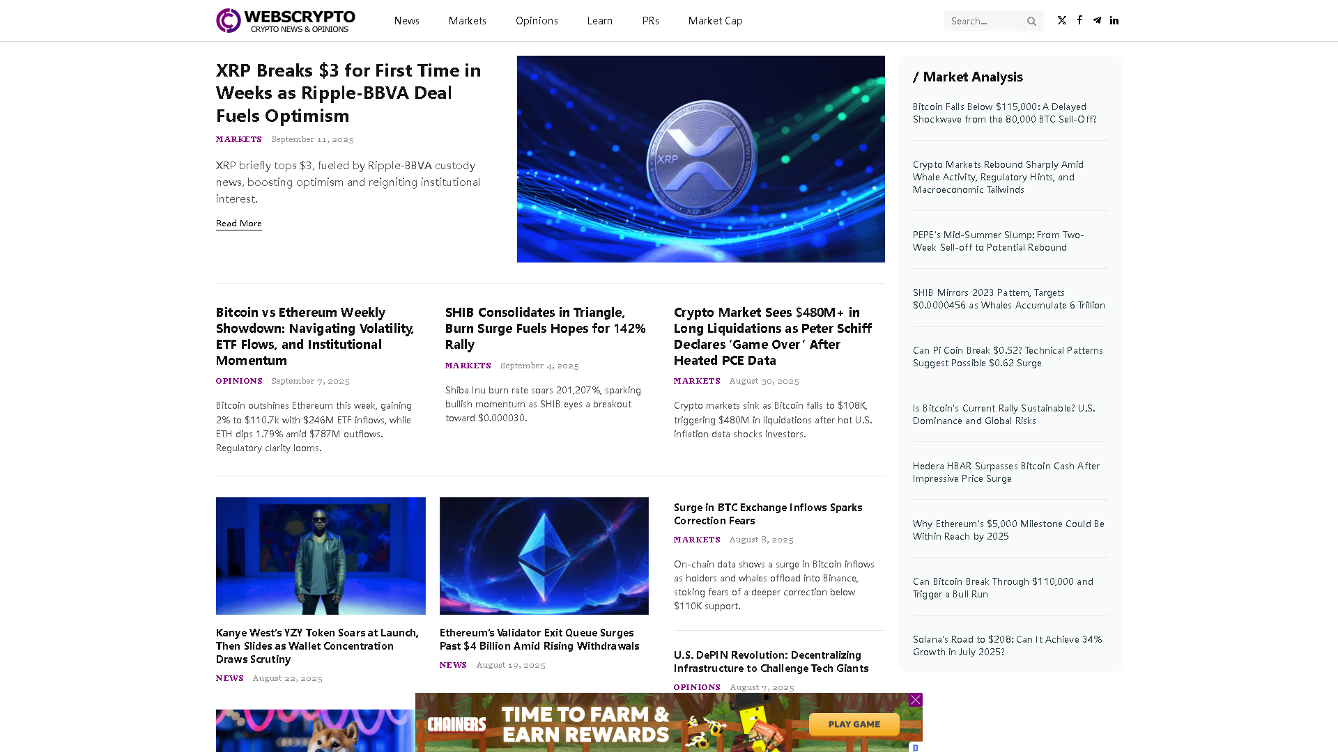 WebsCrypto Interface Screenshot - Daily Life Tool