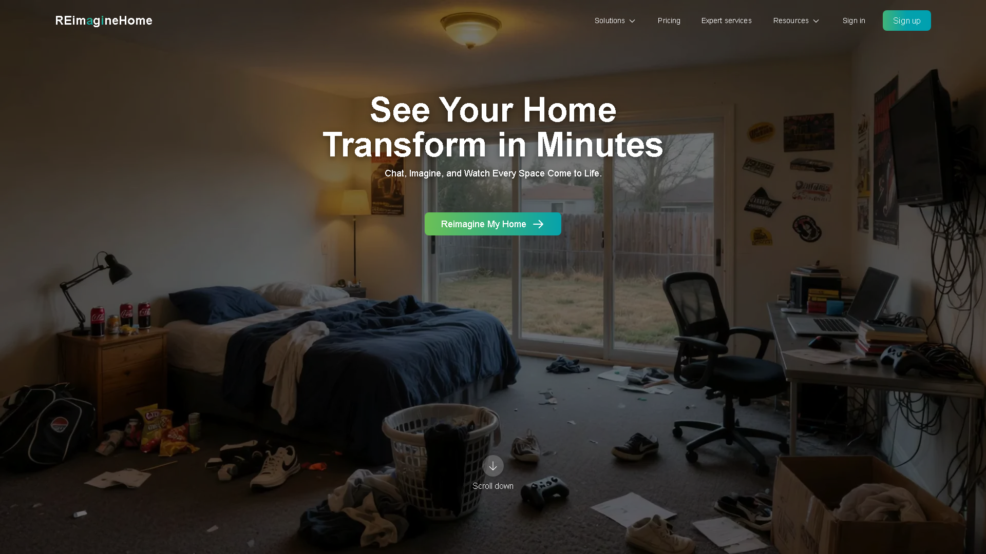 REimagineHome Interface Screenshot - Image & Design Tool
