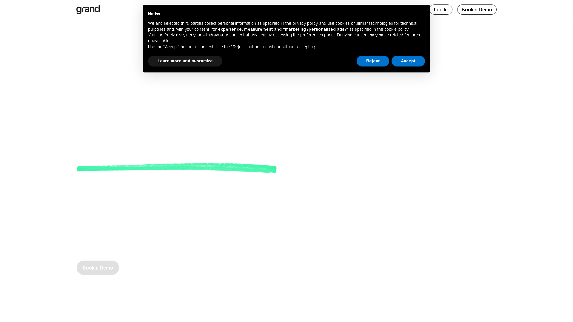 Grand Compliance Interface Screenshot - Legal & Finance Tool