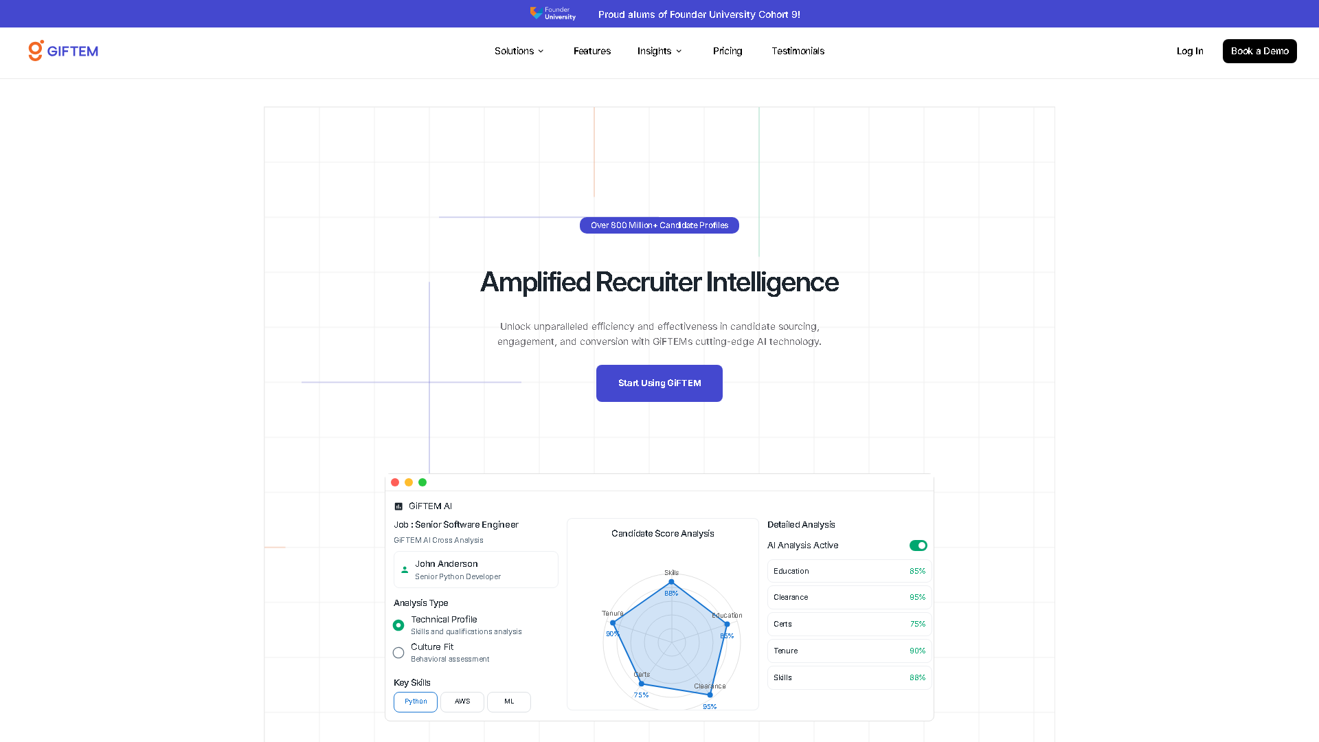 GiFTEM Interface Screenshot - Writing & Editing Tool