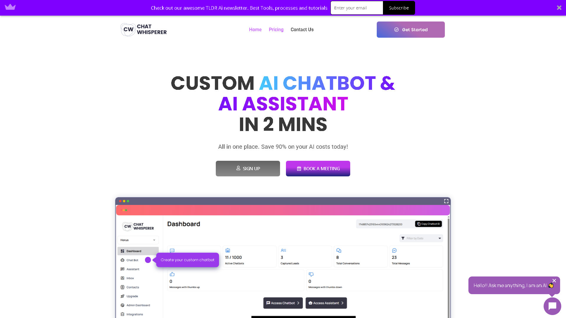 Chat Whisperer Interface Screenshot - Office & Productivity Tool