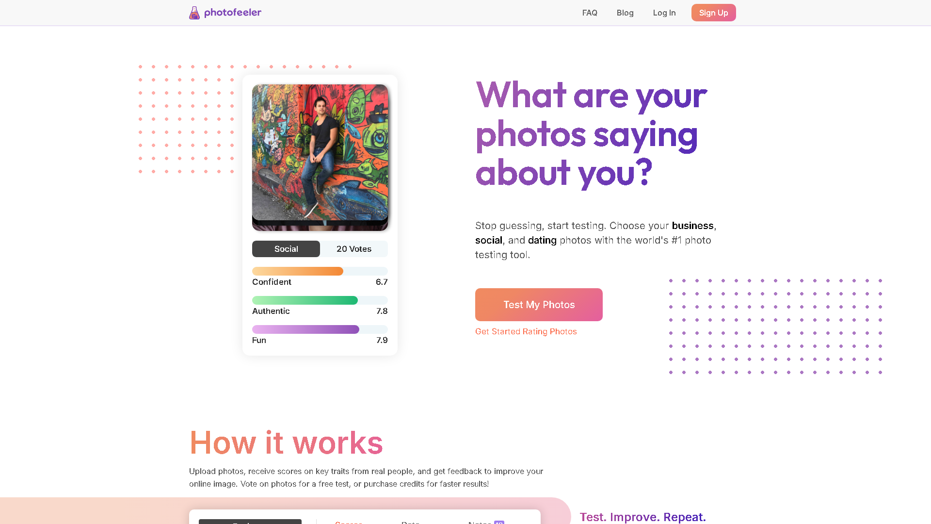 Photofeeler Interface Screenshot - AI Models & Infrastructure Tool