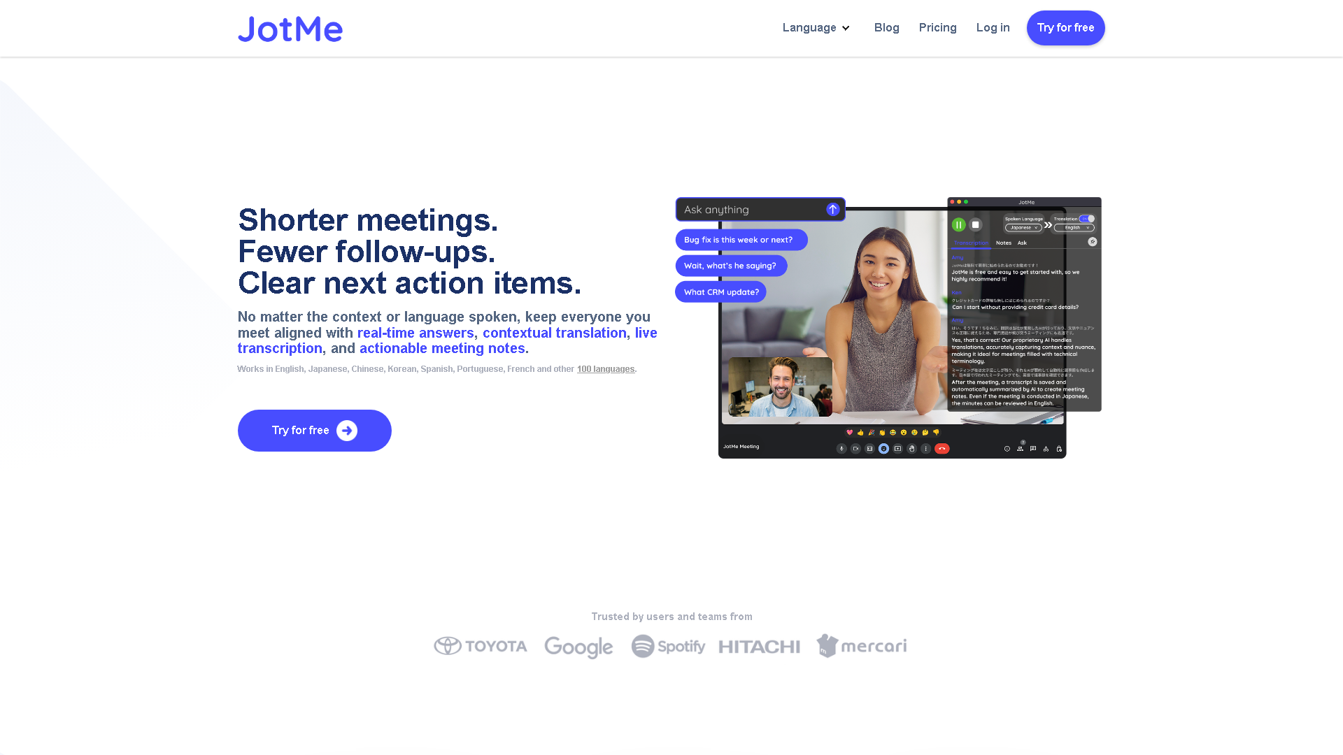 JotMe Interface Screenshot - Voice Generation & Conversion Tool