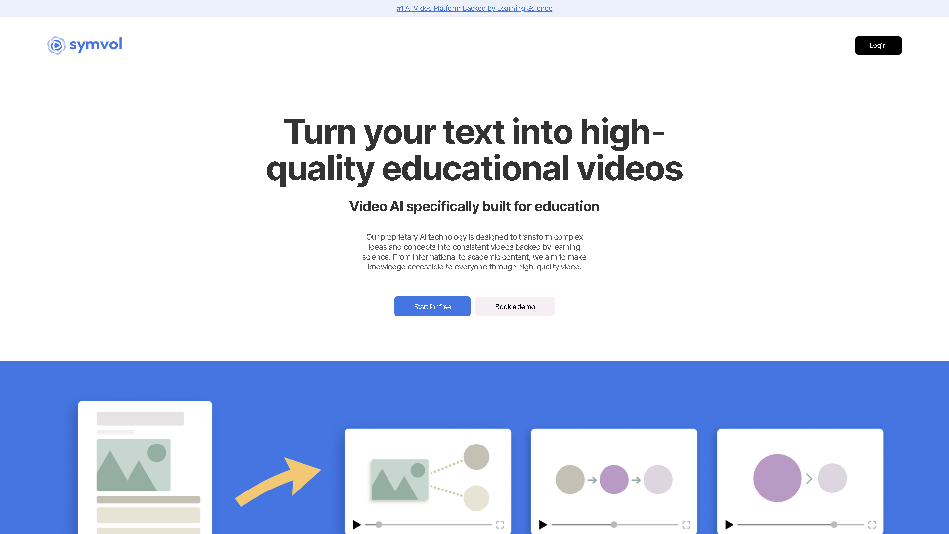 Symvol Interface Screenshot - Video & Animation Tool