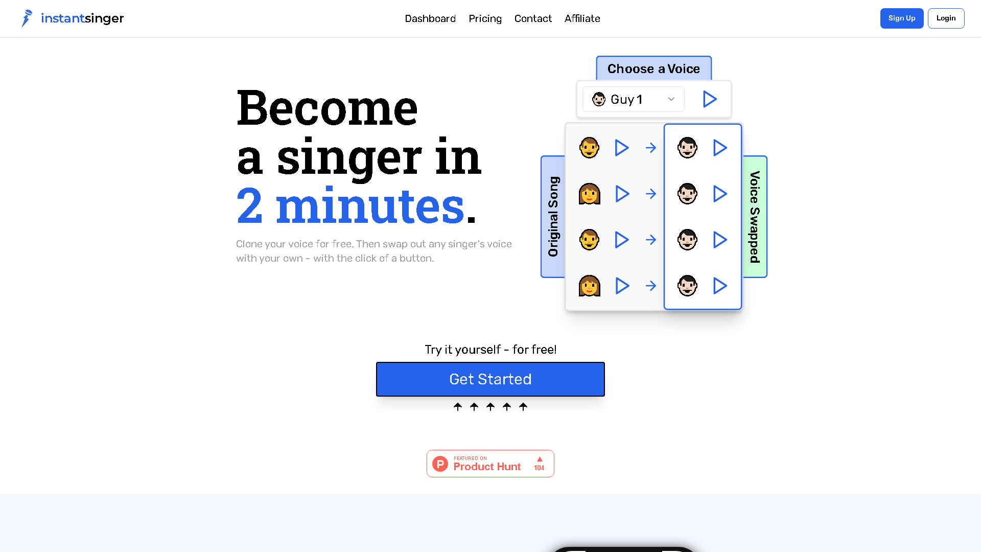 Instant Singer Interface Screenshot - Music & Audio Tool