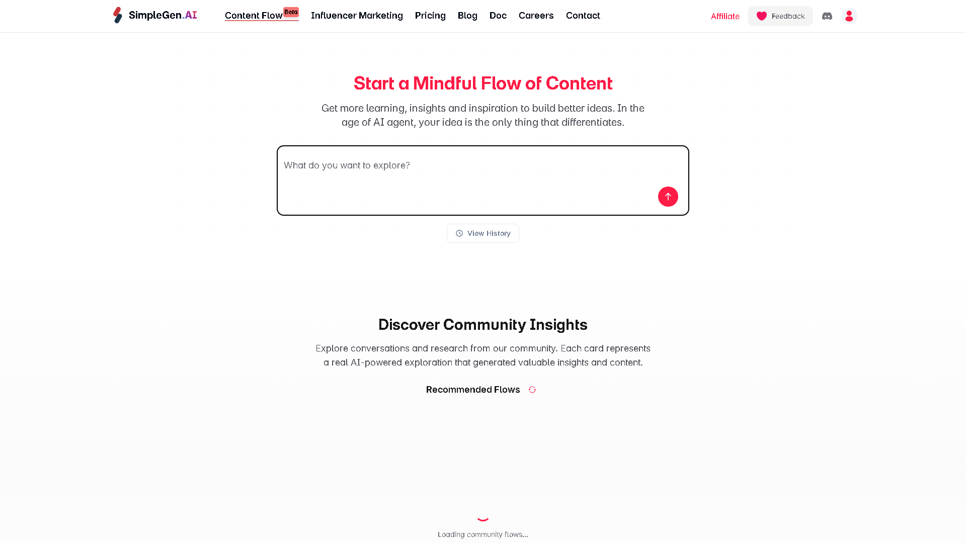 SimpleGen.AI Interface Screenshot - Writing & Editing Tool