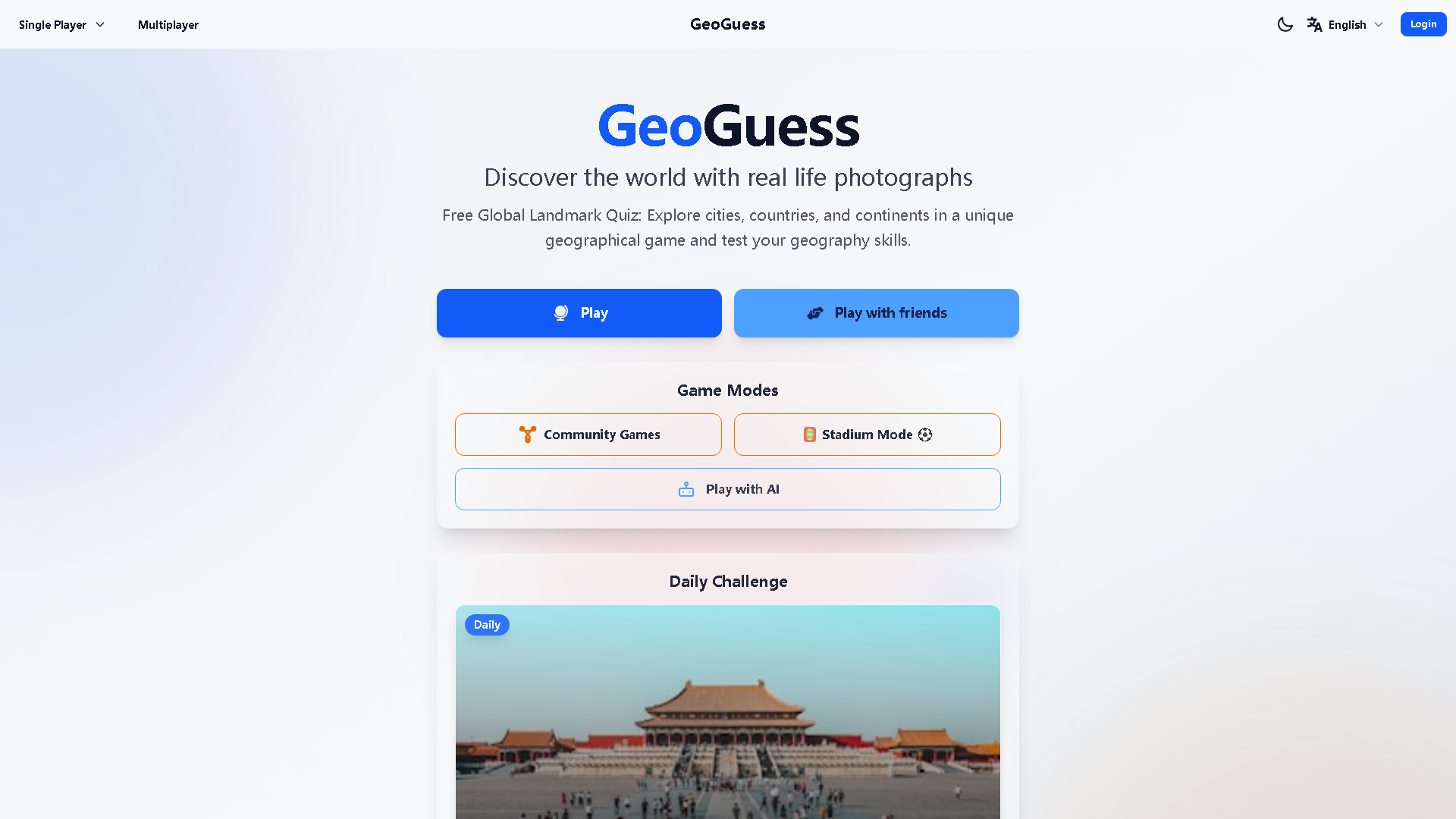 GeoGuess Interface Screenshot - Other Tool