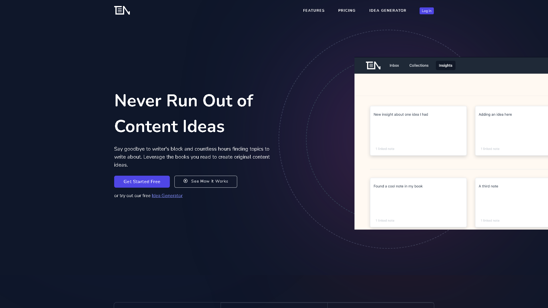 ThinkerNotes Interface Screenshot - Office & Productivity Tool