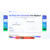 AI Pixel Art Converter For Wplace Logo - Art & Creative Design Tool