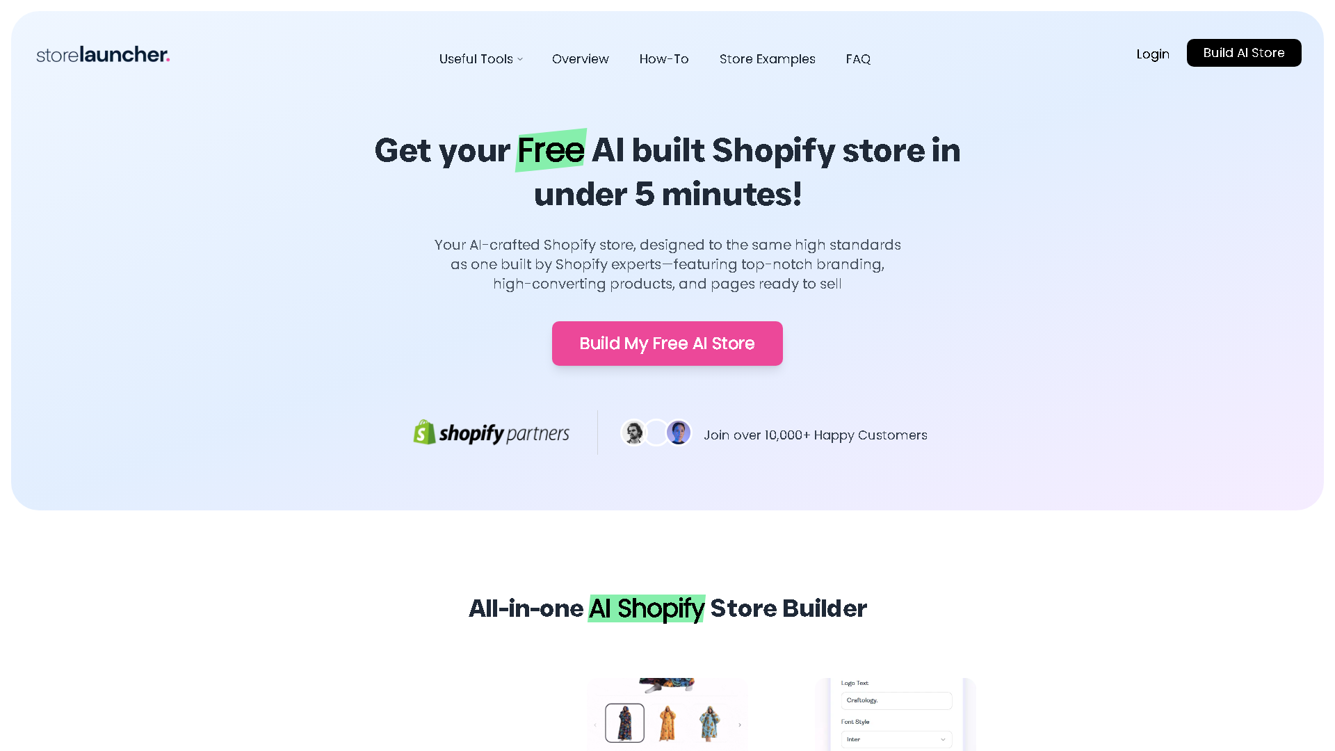 StoreLauncher Interface Screenshot - Art & Creative Design Tool