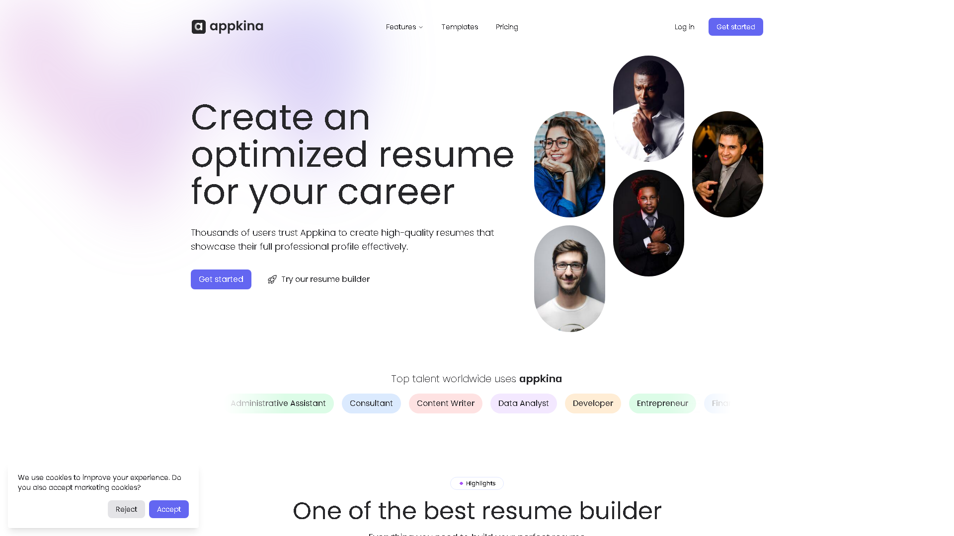 Appkina Interface Screenshot - Writing & Editing Tool