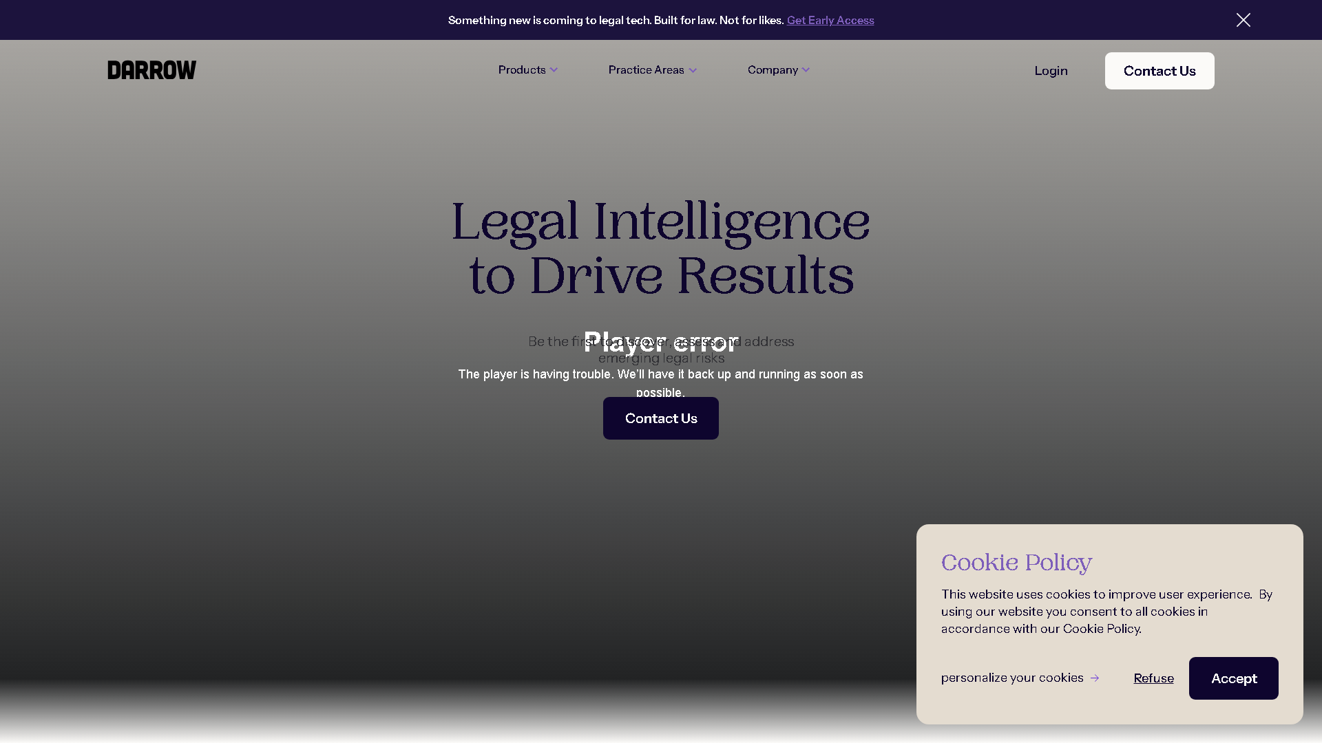 Darrow AI Interface Screenshot - Legal & Finance Tool