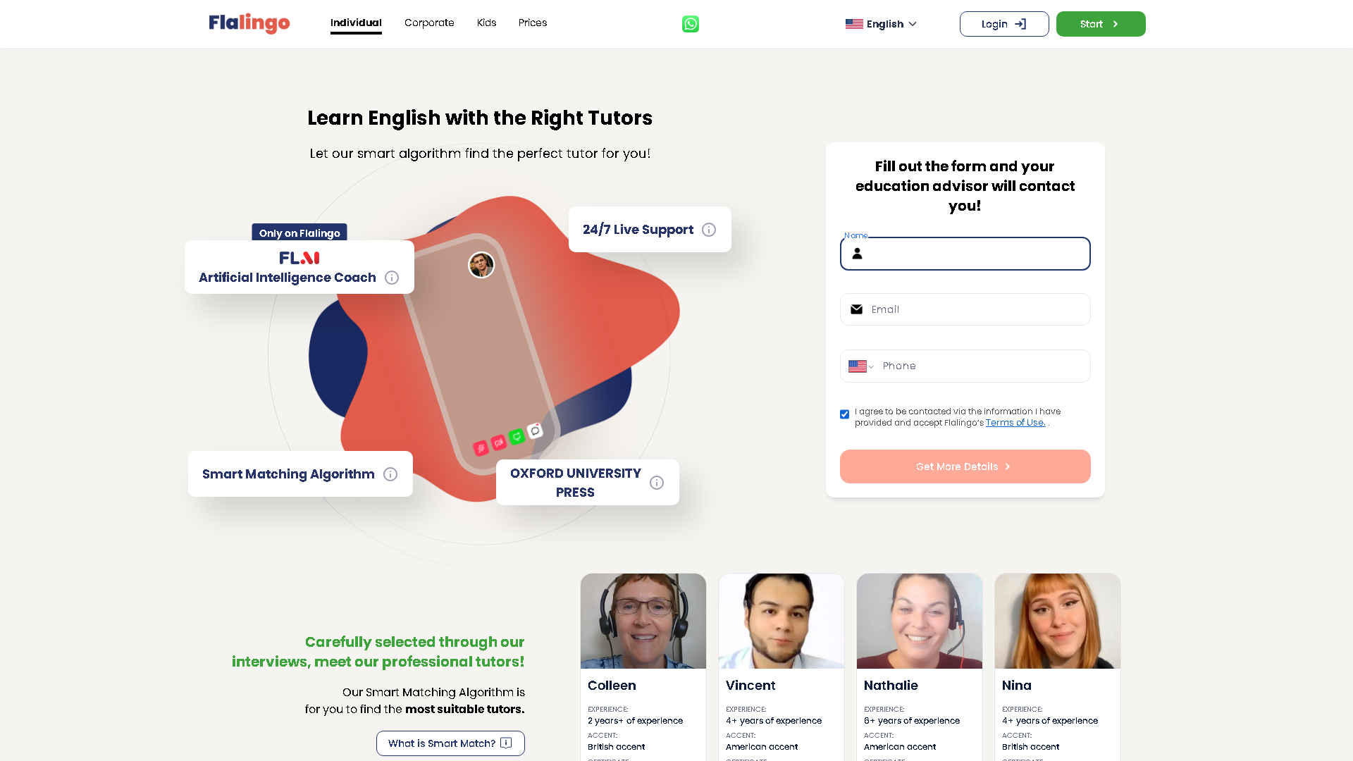 Flalingo Interface Screenshot - Writing & Editing Tool