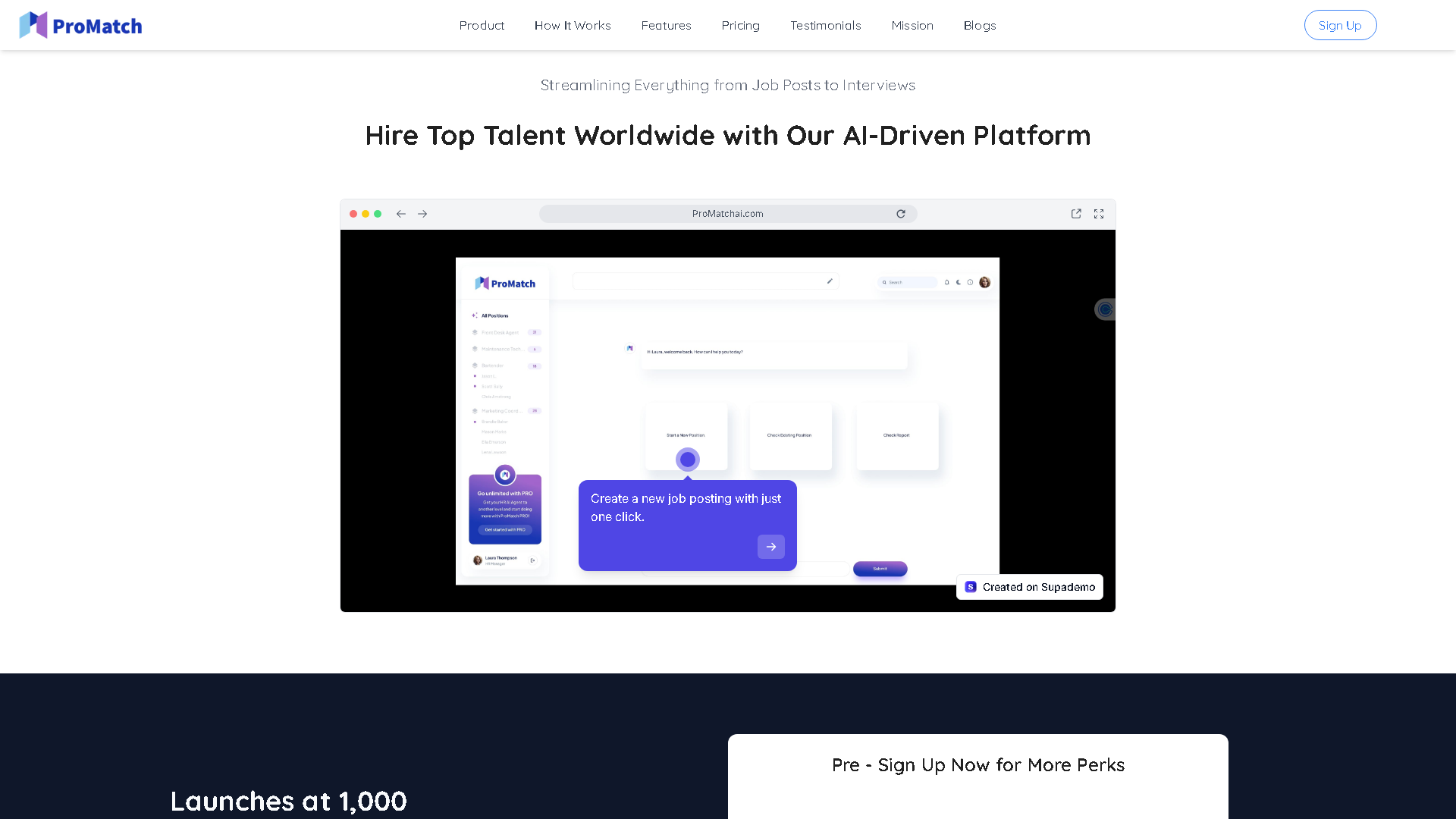 ProMatch Interface Screenshot - Writing & Editing Tool