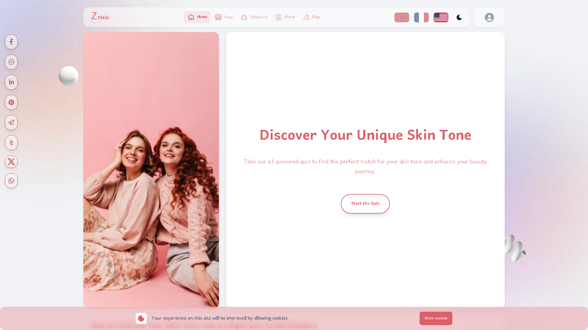 Zininoo Interface Screenshot - Art & Creative Design Tool