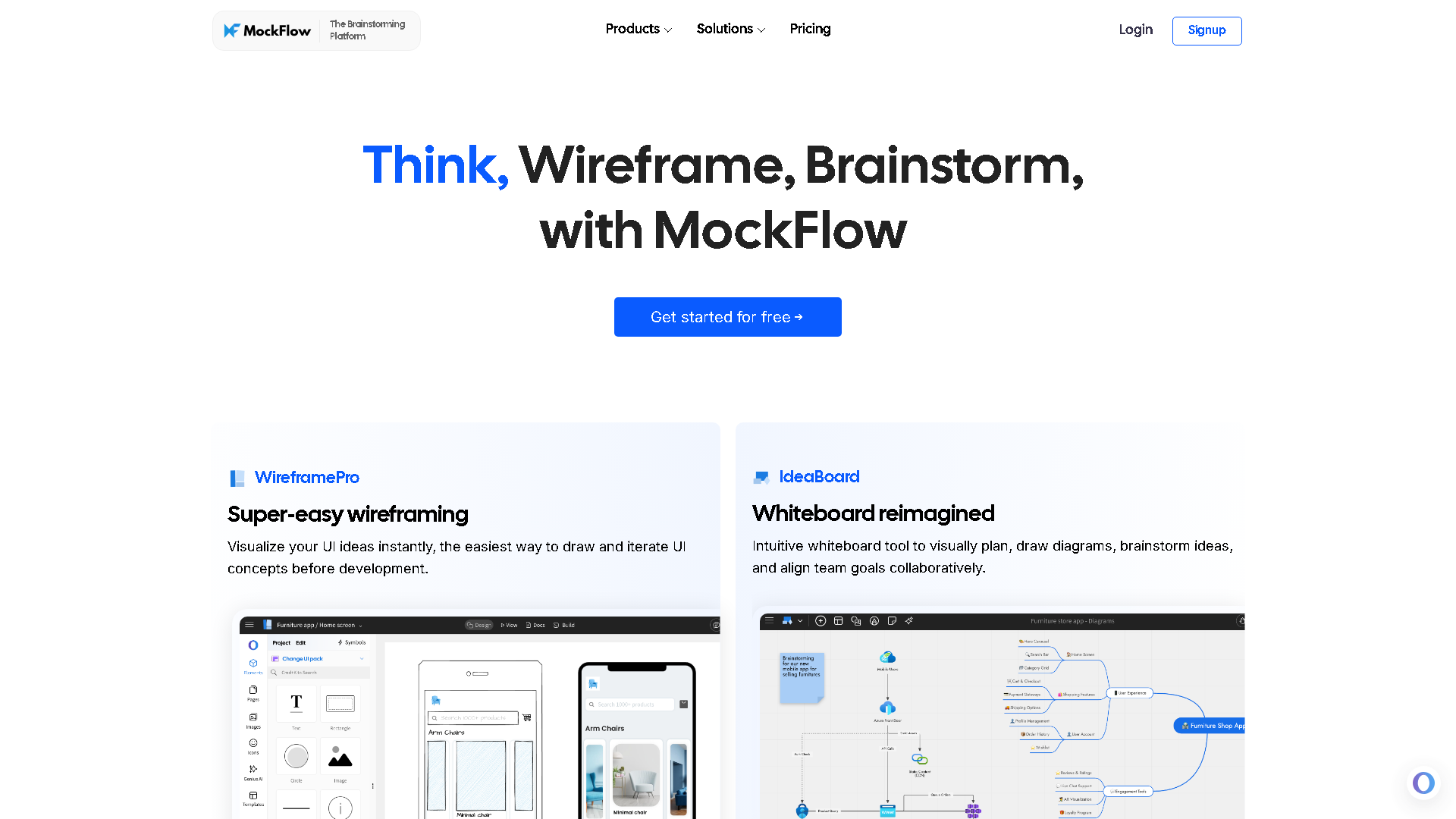 MockFlow Interface Screenshot - Art & Creative Design Tool
