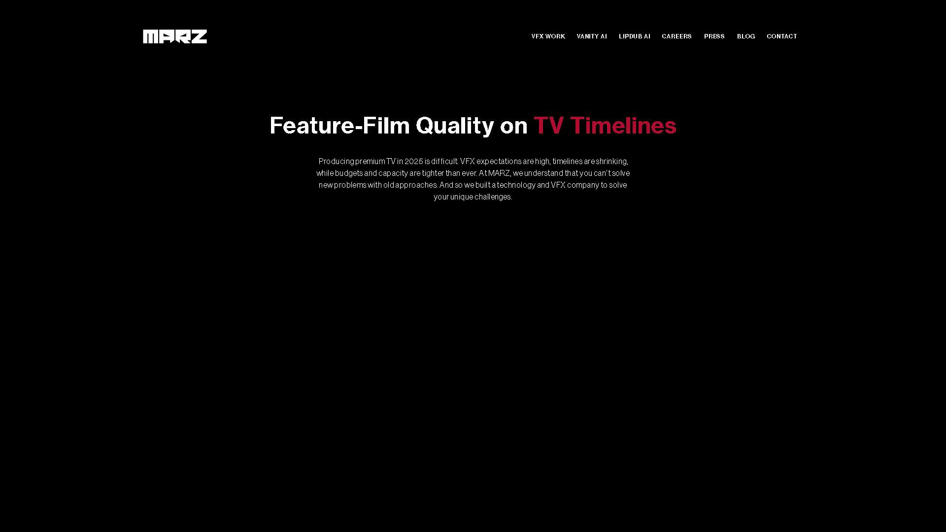 MARZ Interface Screenshot - Video & Animation Tool
