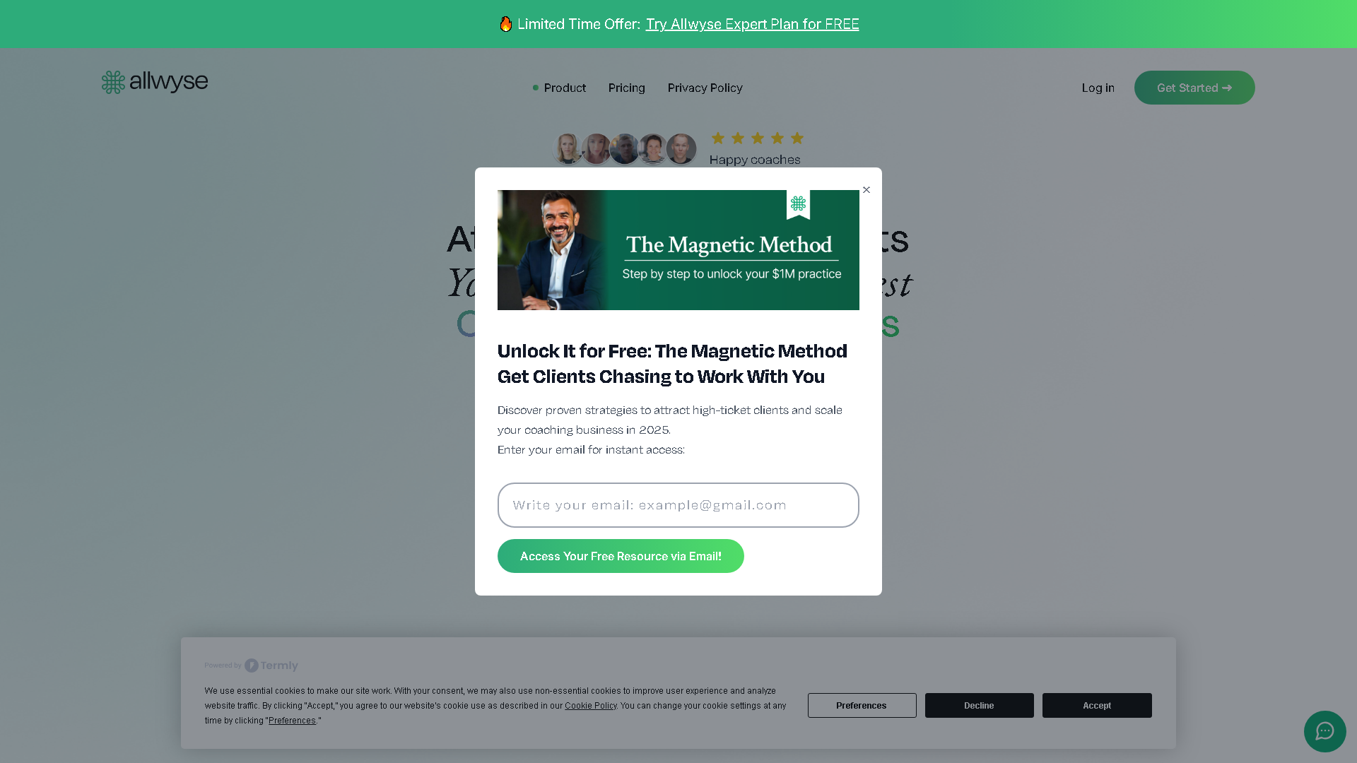 Allwyse Interface Screenshot - Writing & Editing Tool