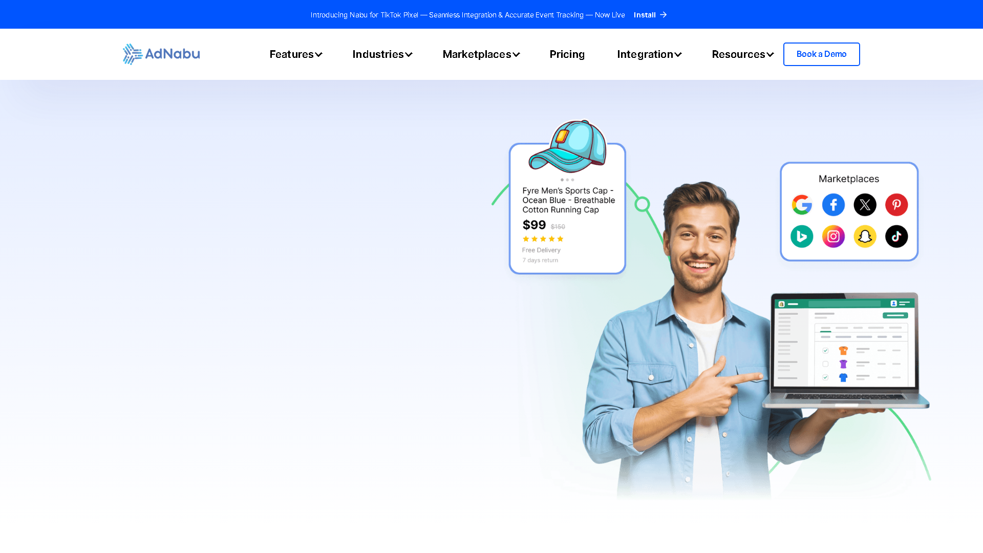 AdNabu Interface Screenshot - Writing & Editing Tool