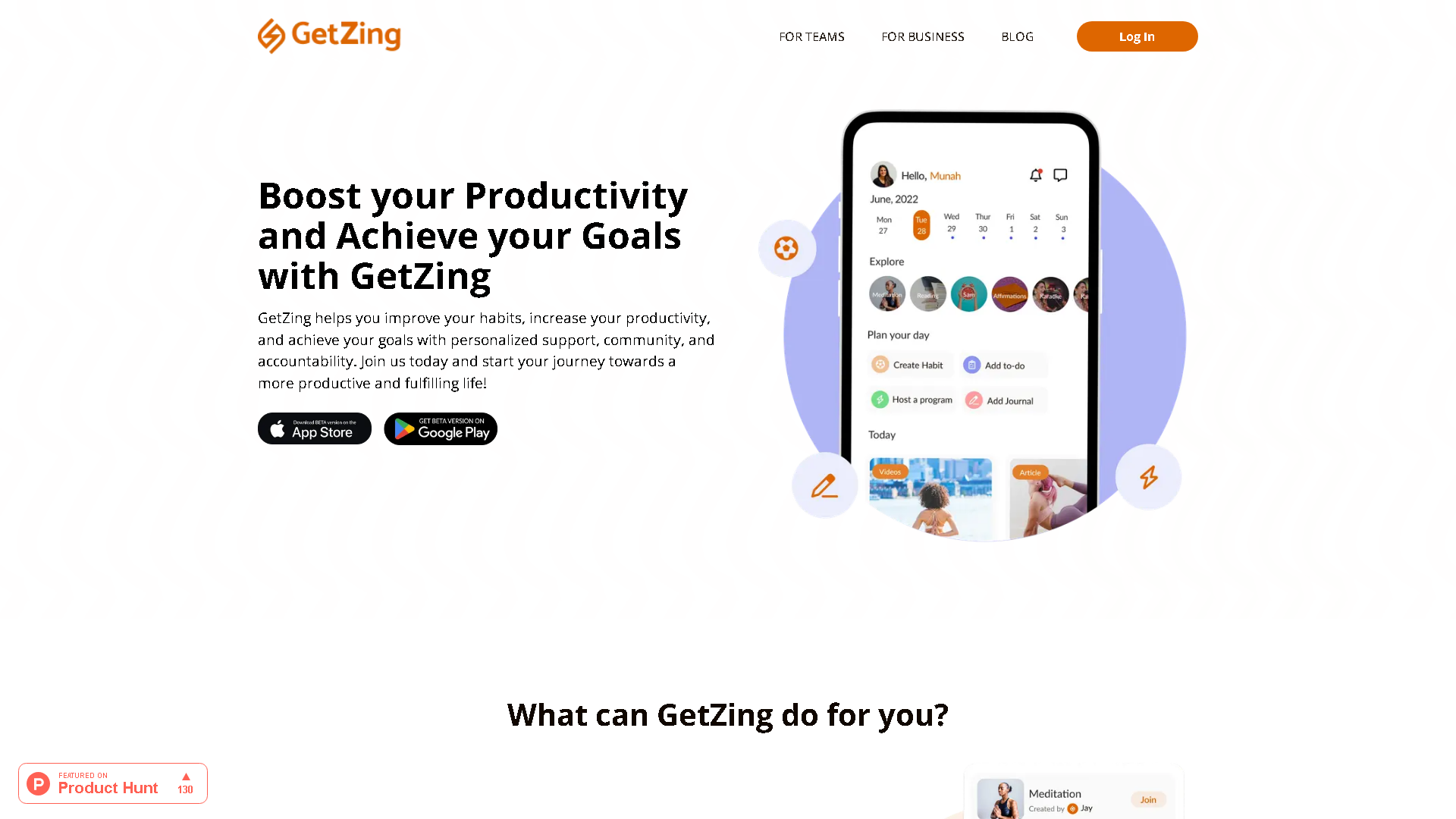 GetZing Interface Screenshot - Office & Productivity Tool