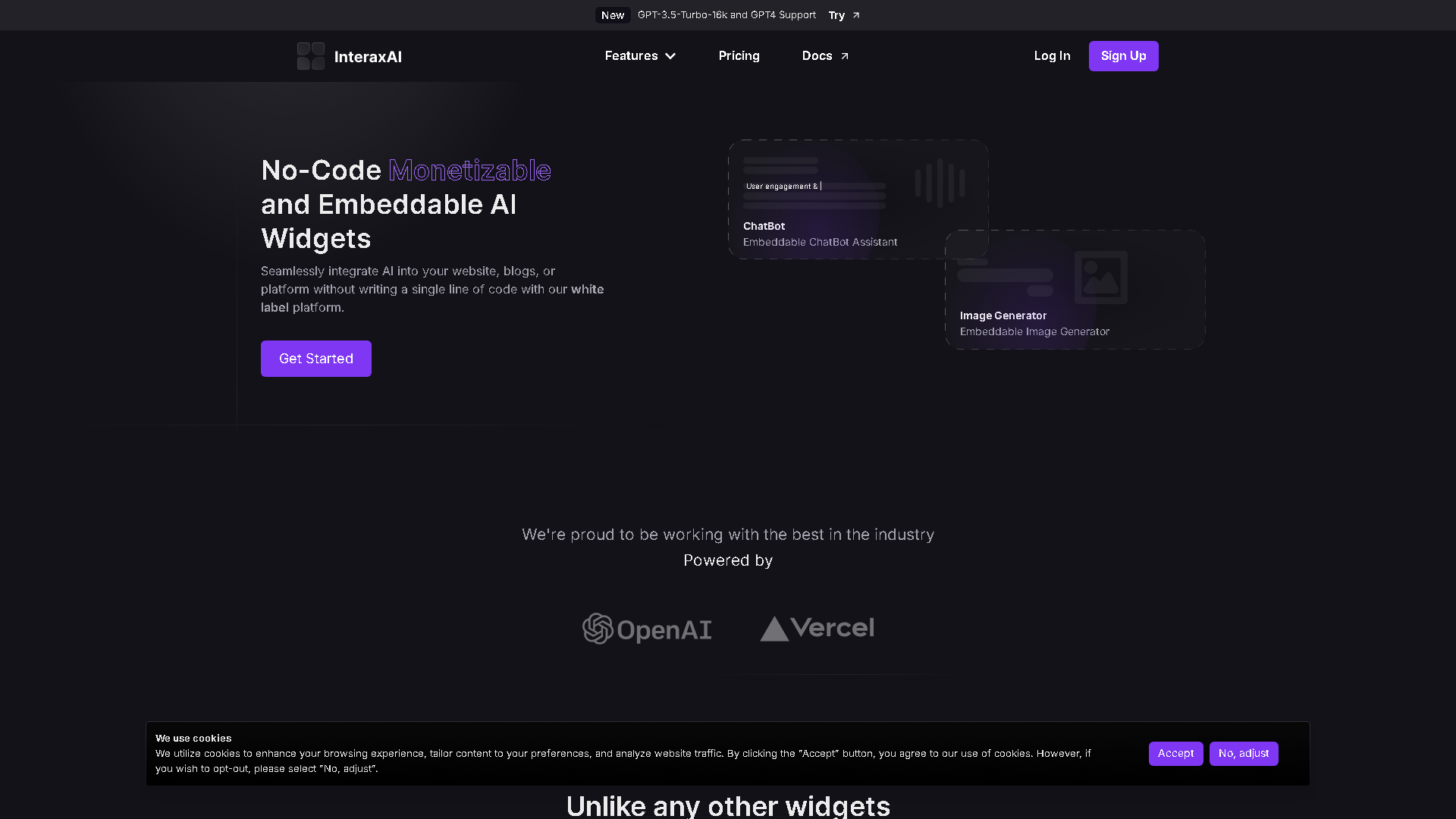 InteraxAI Interface Screenshot - Marketing & SEO Tool