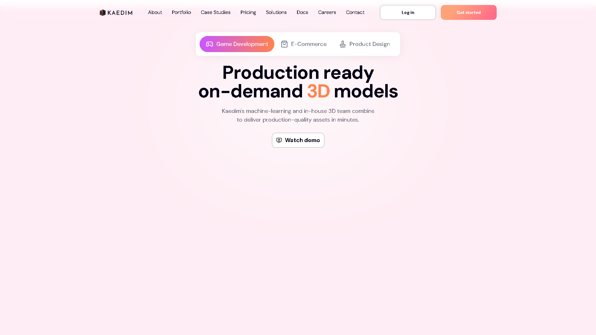Kaedim Interface Screenshot - Art & Creative Design Tool