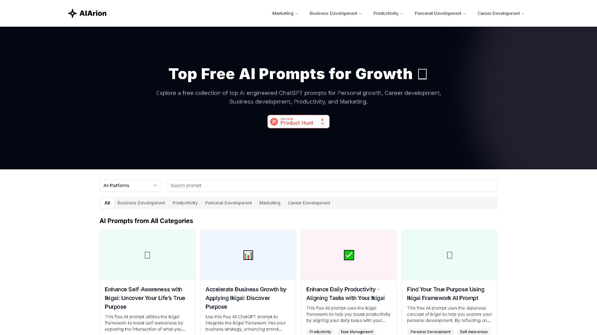AIArion Interface Screenshot - Writing & Editing Tool