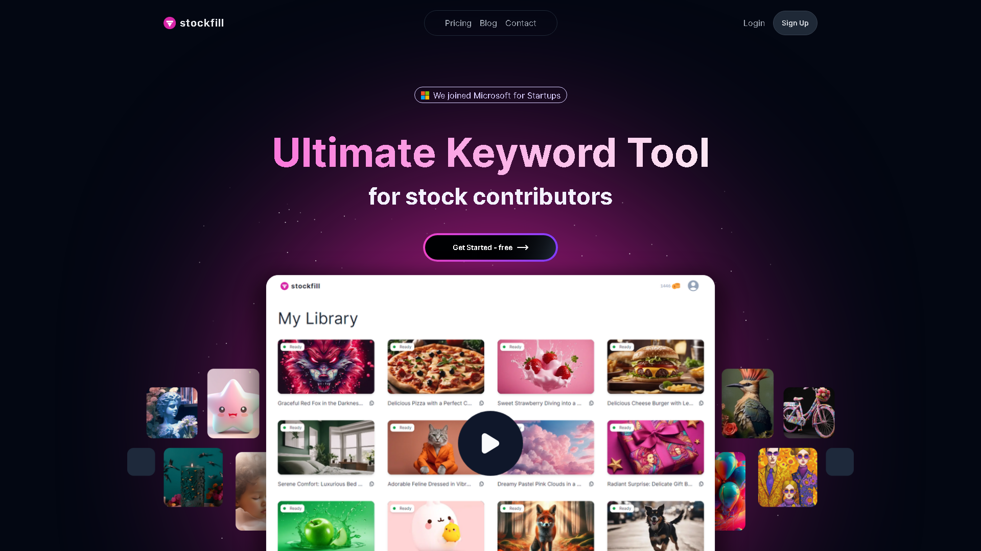 Stockfill Interface Screenshot - Writing & Editing Tool