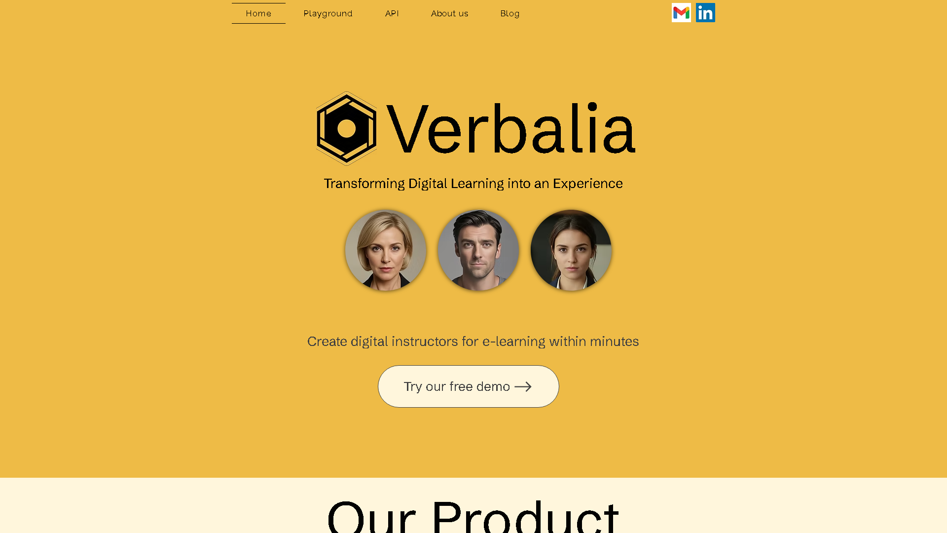 Verbalia Interface Screenshot - Video & Animation Tool